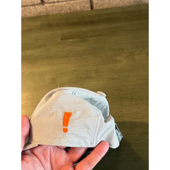 Callaway Golf Hat Beige With Orange Exclamation Mark Adjustable Snapback Cap - Picture 4 of 8